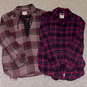 American Eagle flannels 💕